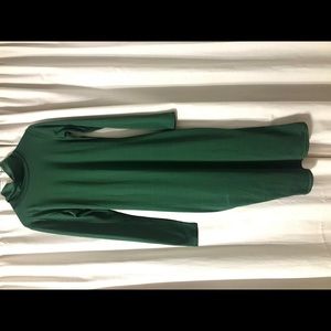 Long sleeve Turtleneck spandex/cotton dresses
